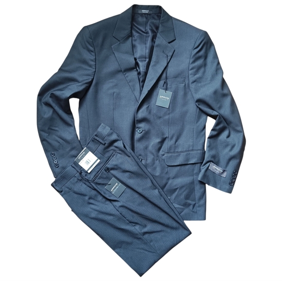 Arrow Gray Suit Blazer 38R Dress Pants 29×30